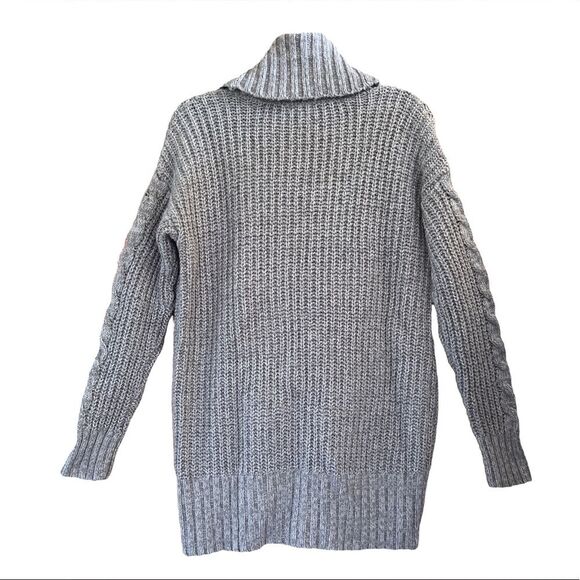 Mossimo Supply Company Gray Cardigan Open front  Oversized Cable Design Size S - Picture 3 of 8